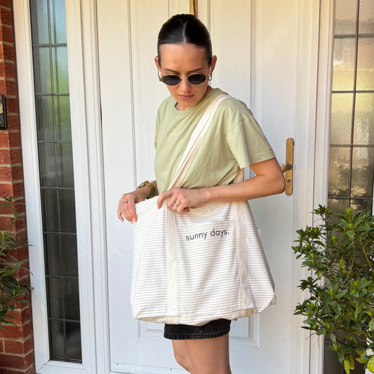 sunny days tote bag for PANDAS Foundation