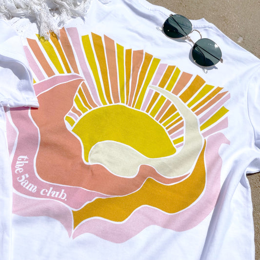 sunrise tee | mama | orange