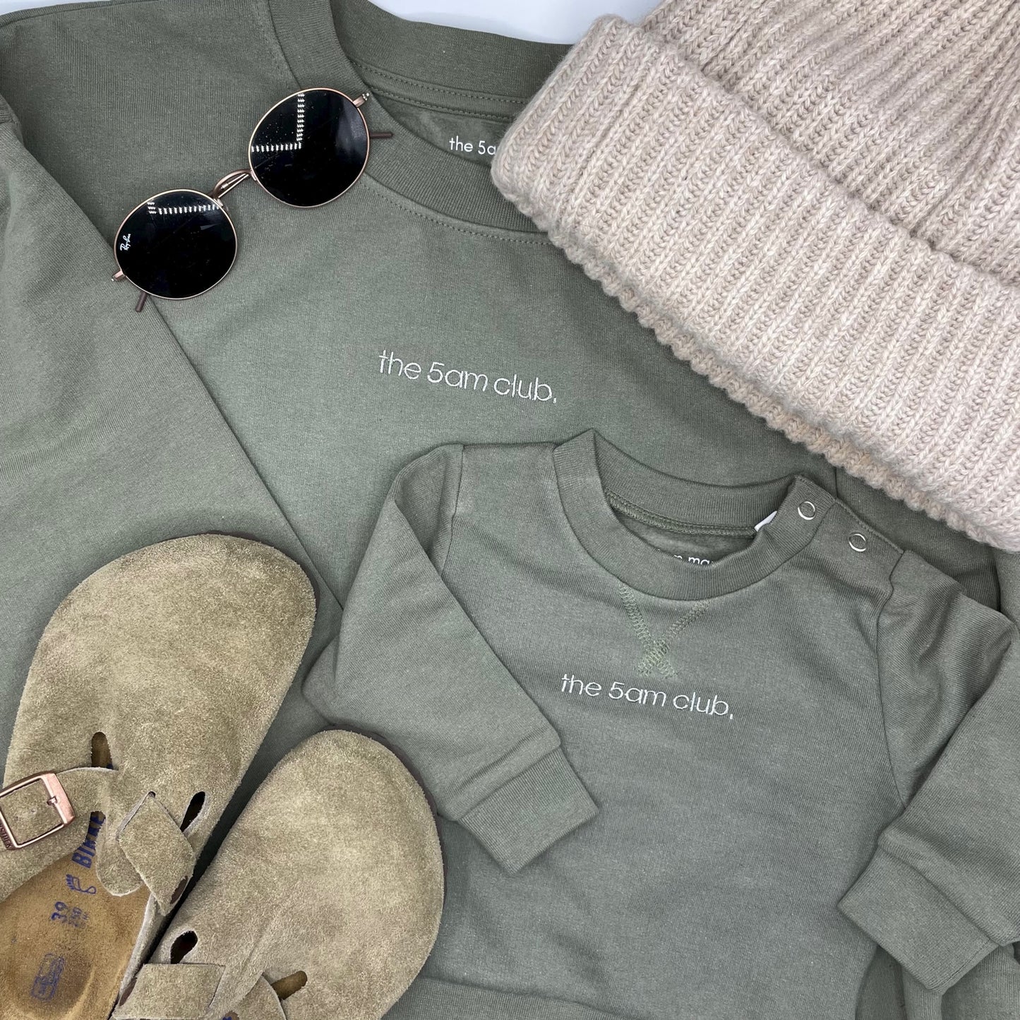 5am sweatshirt | mama | khaki