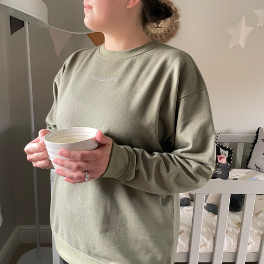 5am sweatshirt | mama | khaki