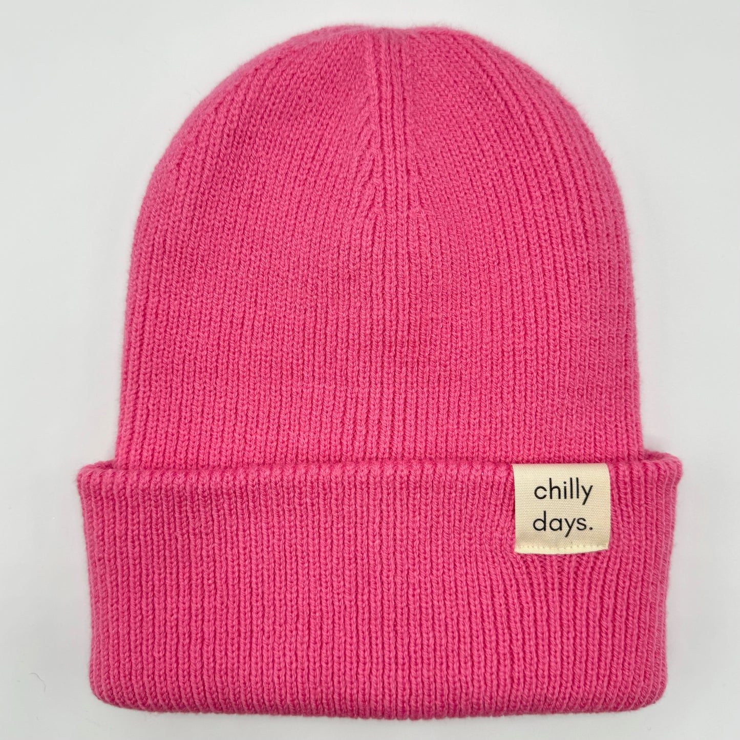 chilly days beanie hat for PANDAS foundation | bubblegum