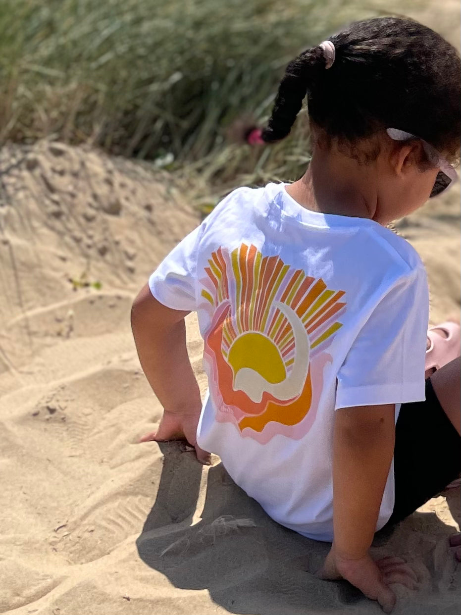 sunrise tee | kids | orange
