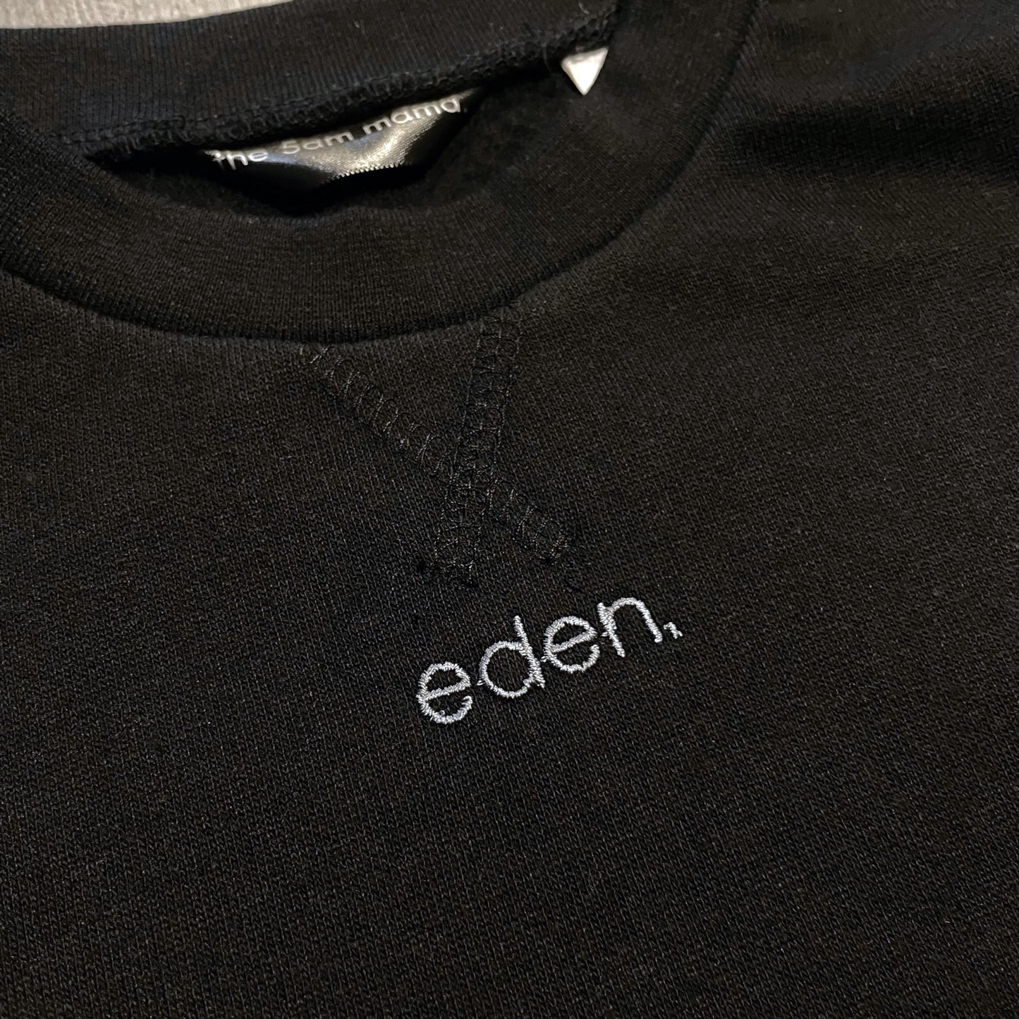 personalised kids black sweatshirt by the 5am mama