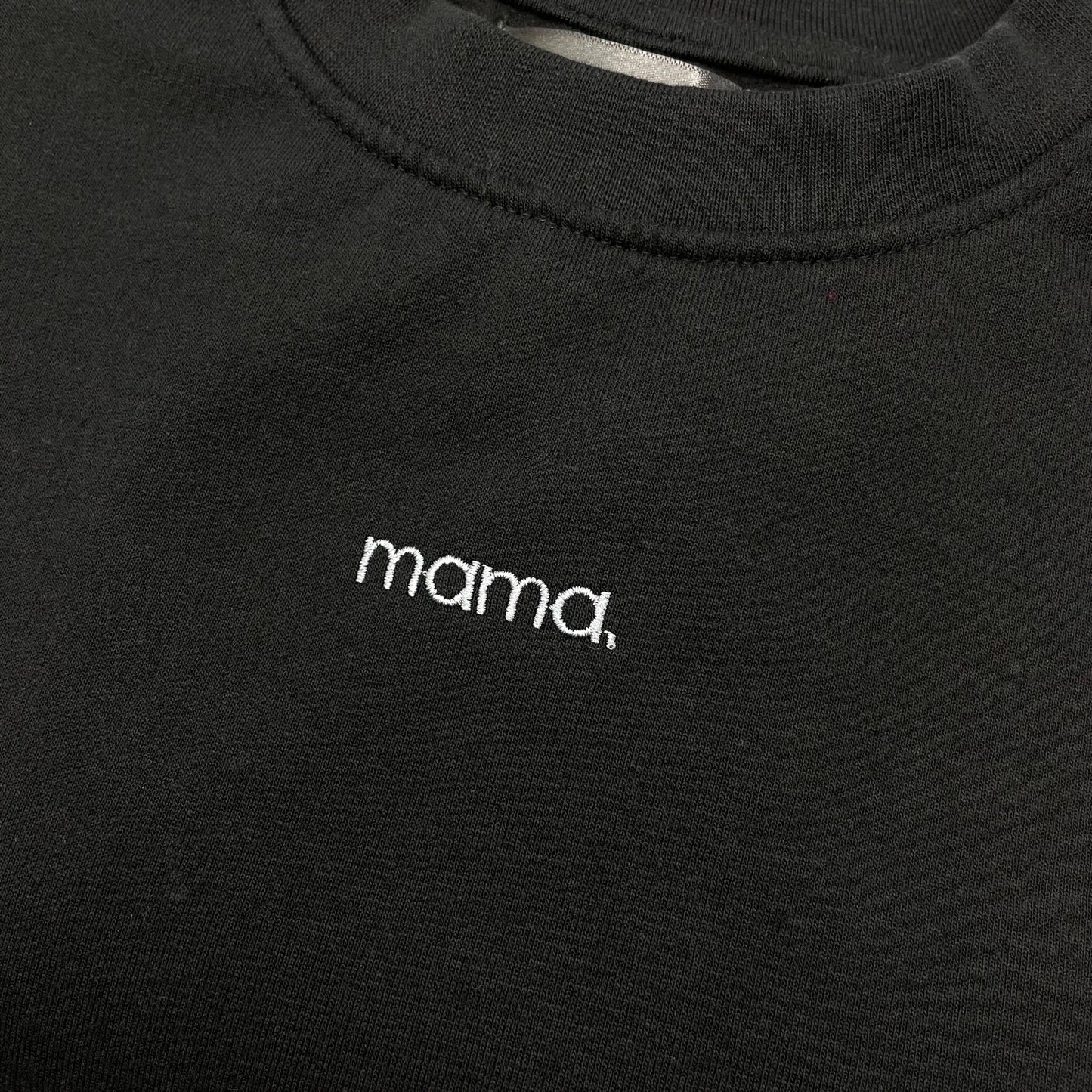 mama sweatshirt in black by the 5am mama