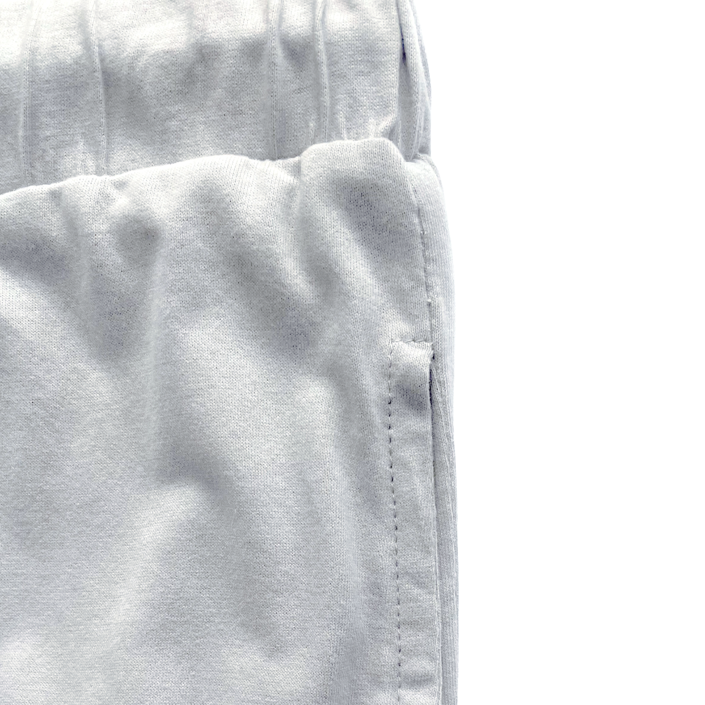 light grey womens lounge jogger with pockets and drawstring waist