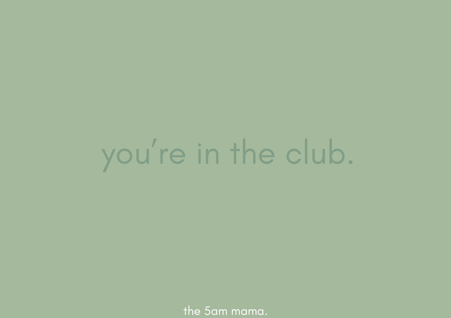the 5am mama gift card