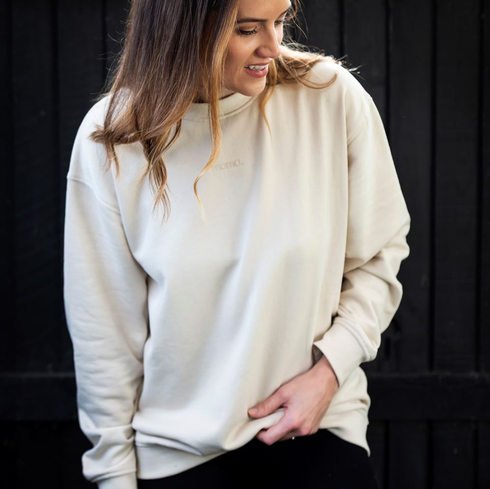 mama sweatshirt in oat by the 5am mama