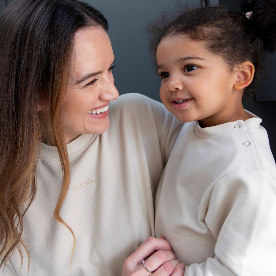mini kids oat sweatshirt by the 5am mama