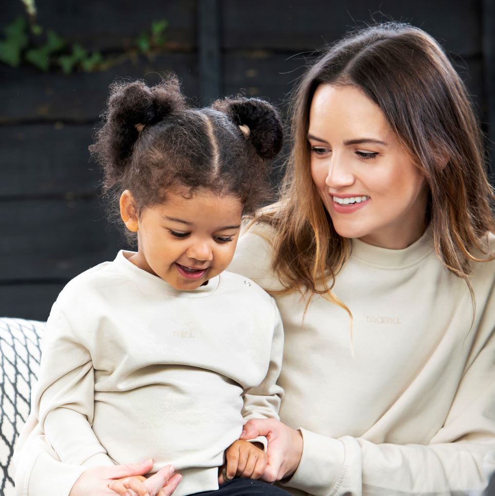 mama sweatshirt in oat by the 5am mama