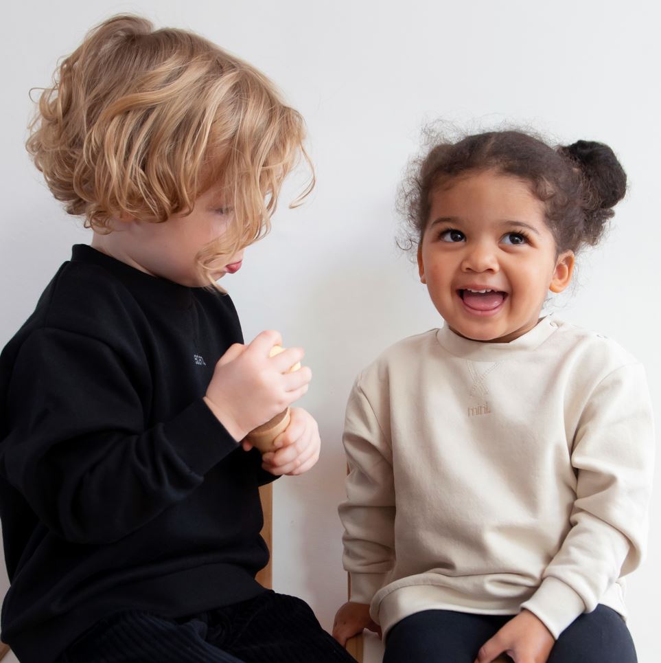 mini kids oat sweatshirt by the 5am mama