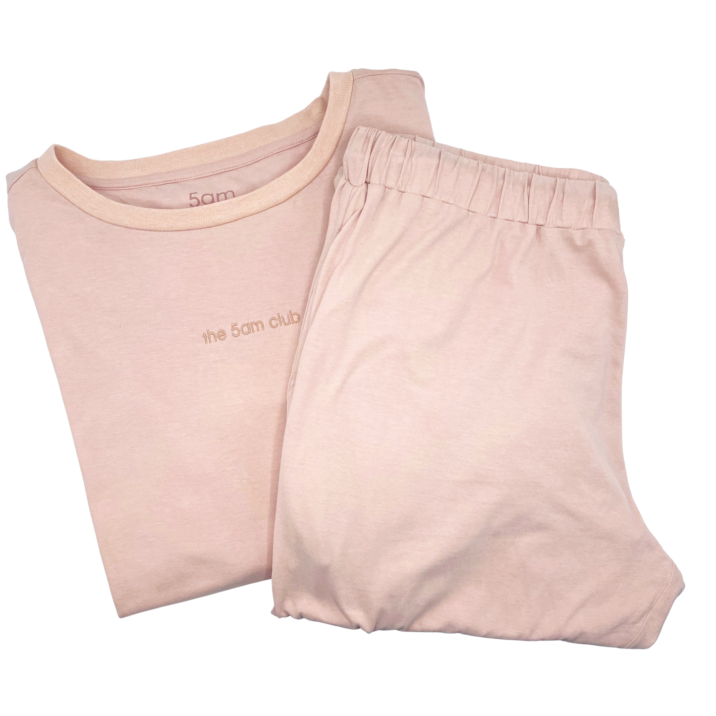 blush pink womens lounge jogger with pockets