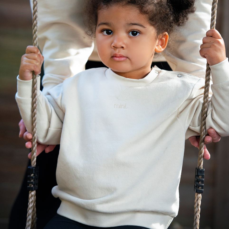 mini kids oat sweatshirt by the 5am mama