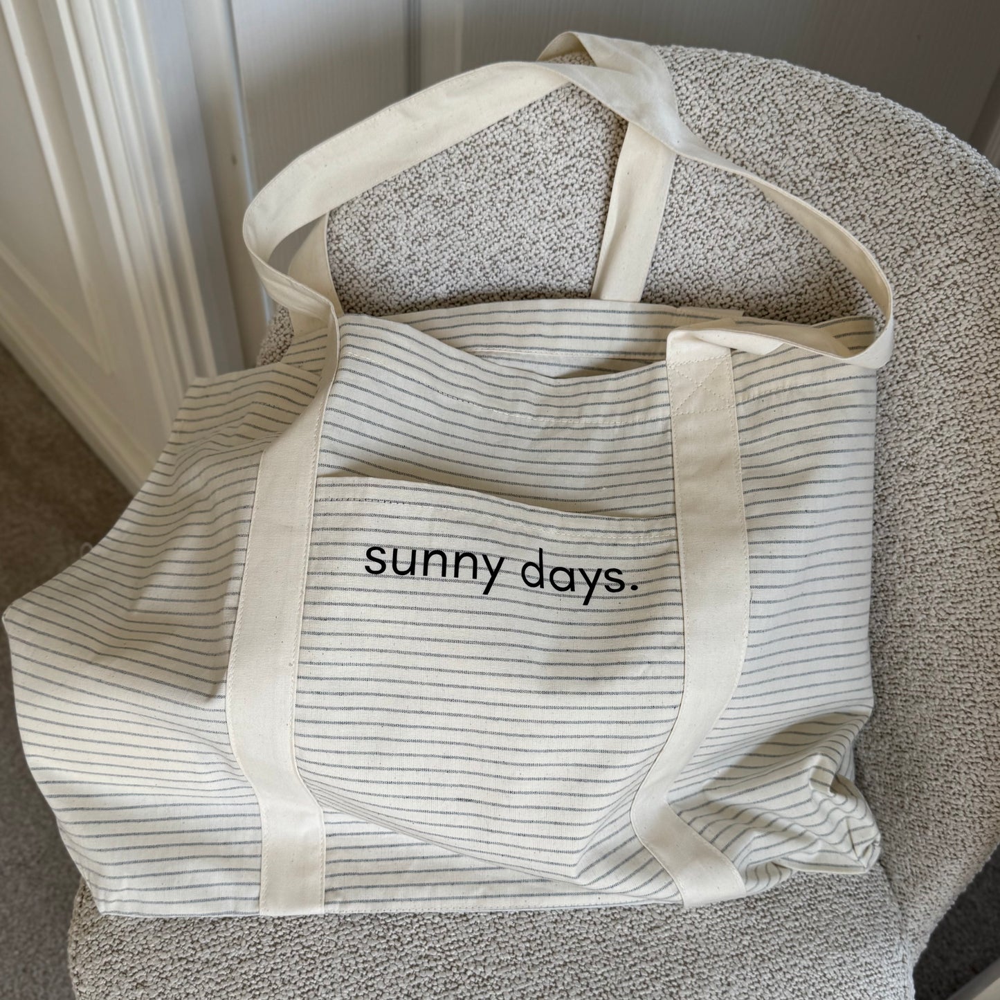 sunny days tote bag for PANDAS Foundation