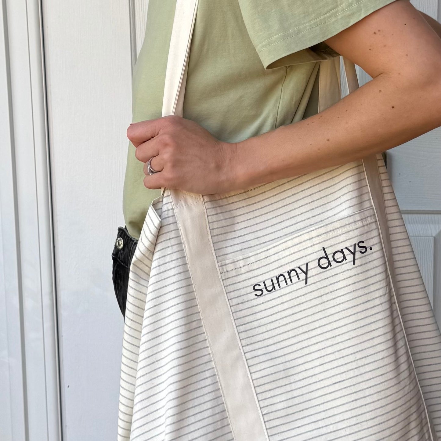 sunny days tote bag for PANDAS Foundation
