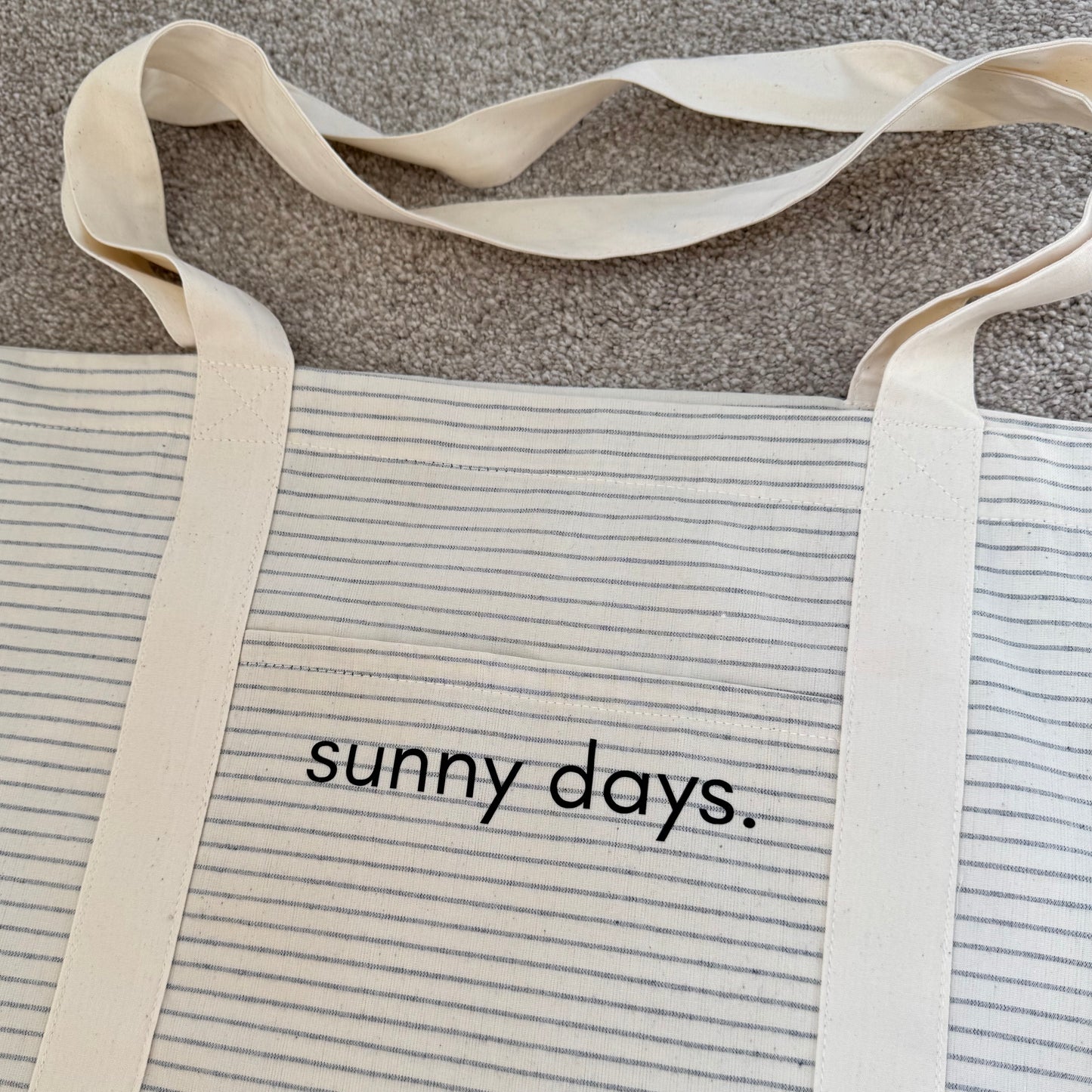 sunny days tote bag for PANDAS Foundation