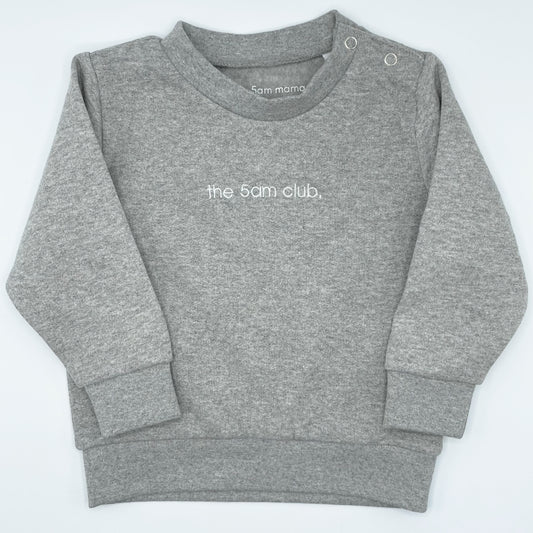 5am sweatshirt | kids | grey marl