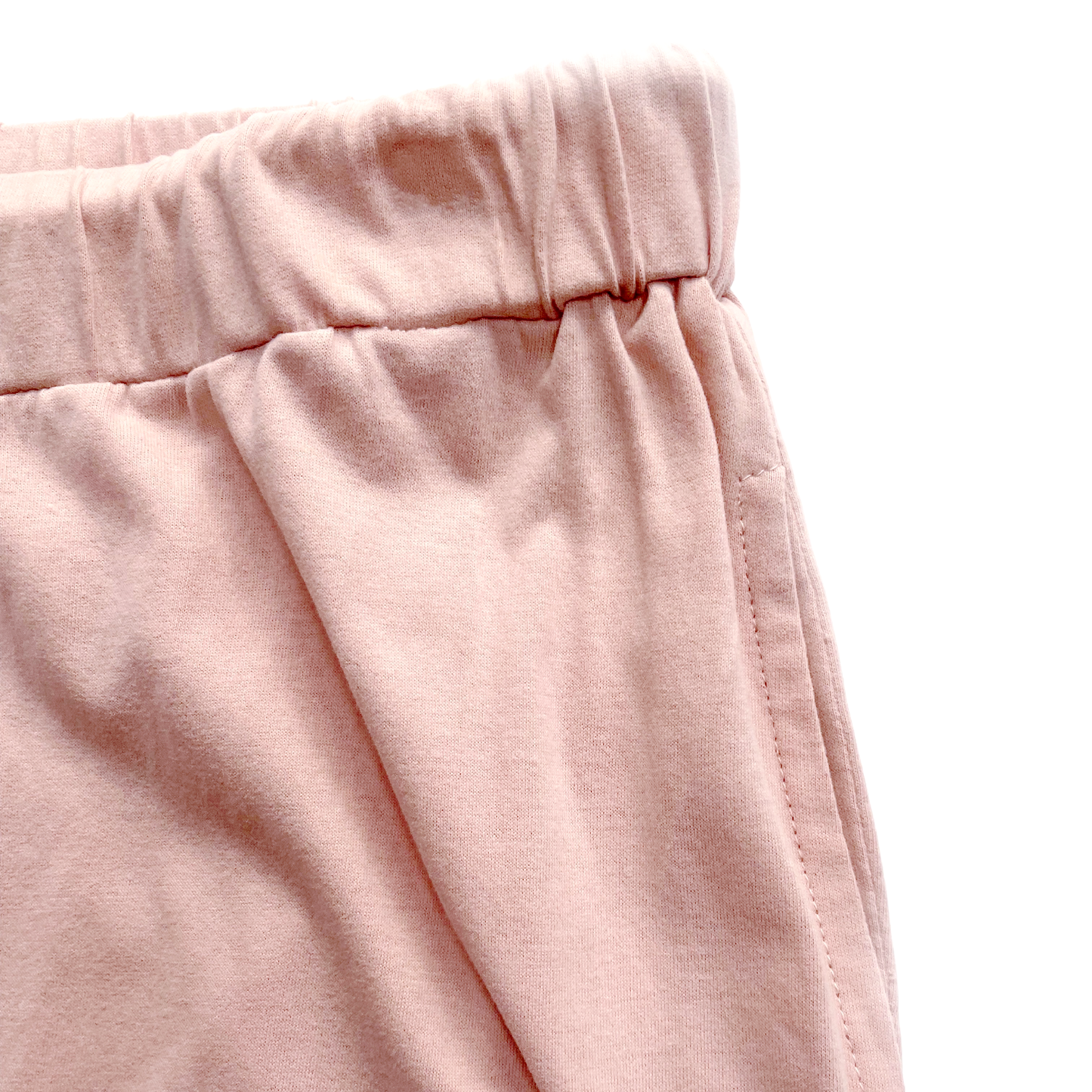 blush pink womens lounge jogger with pockets 