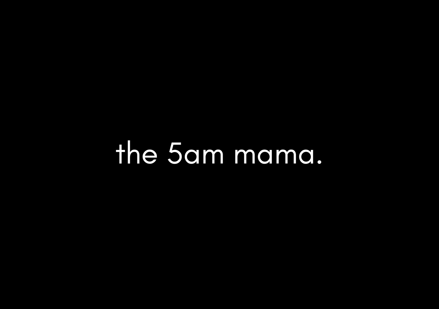 the 5am mama gift card