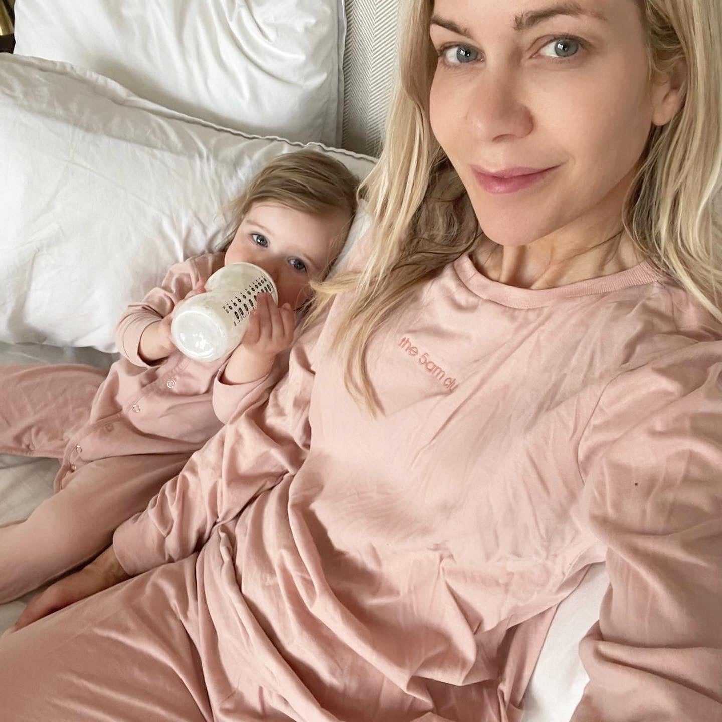 5am babygrow | blush